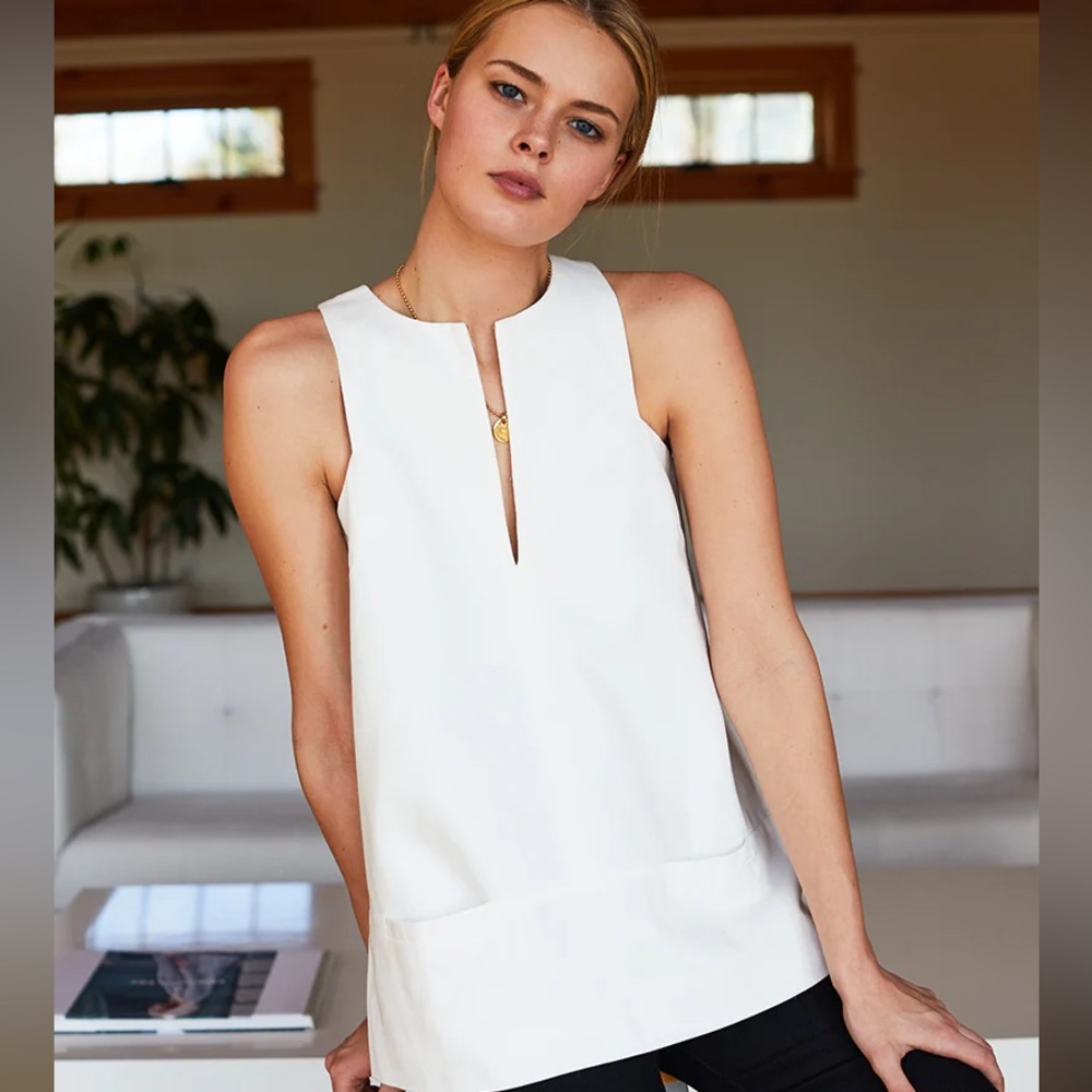 Emerson Fry A Line Mod Top White